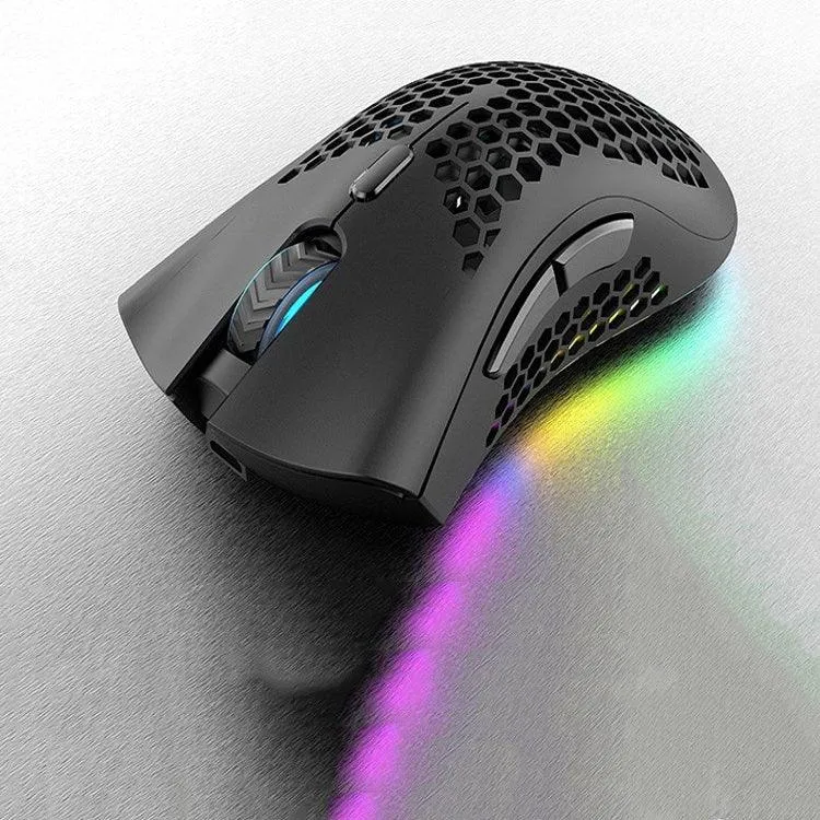 K-Snake BM600 RGB Lightweight Wireless Gaming Mouse with 1600 DPI and 7 Programmable Keys