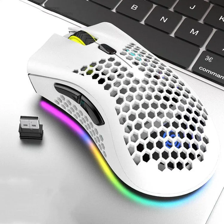 K-Snake BM600 RGB Lightweight Wireless Gaming Mouse with 1600 DPI and 7 Programmable Keys