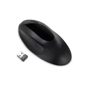 Kensington Pro Fit Ergo Wireless Mouse, Black, Built-in Wrist Rest, Five Buttons