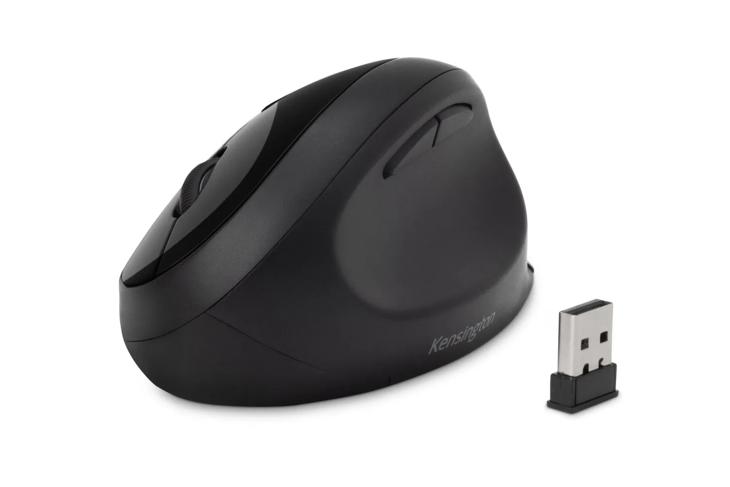 Kensington Pro Fit Ergo Wireless Mouse, Black, Built-in Wrist Rest, Five Buttons