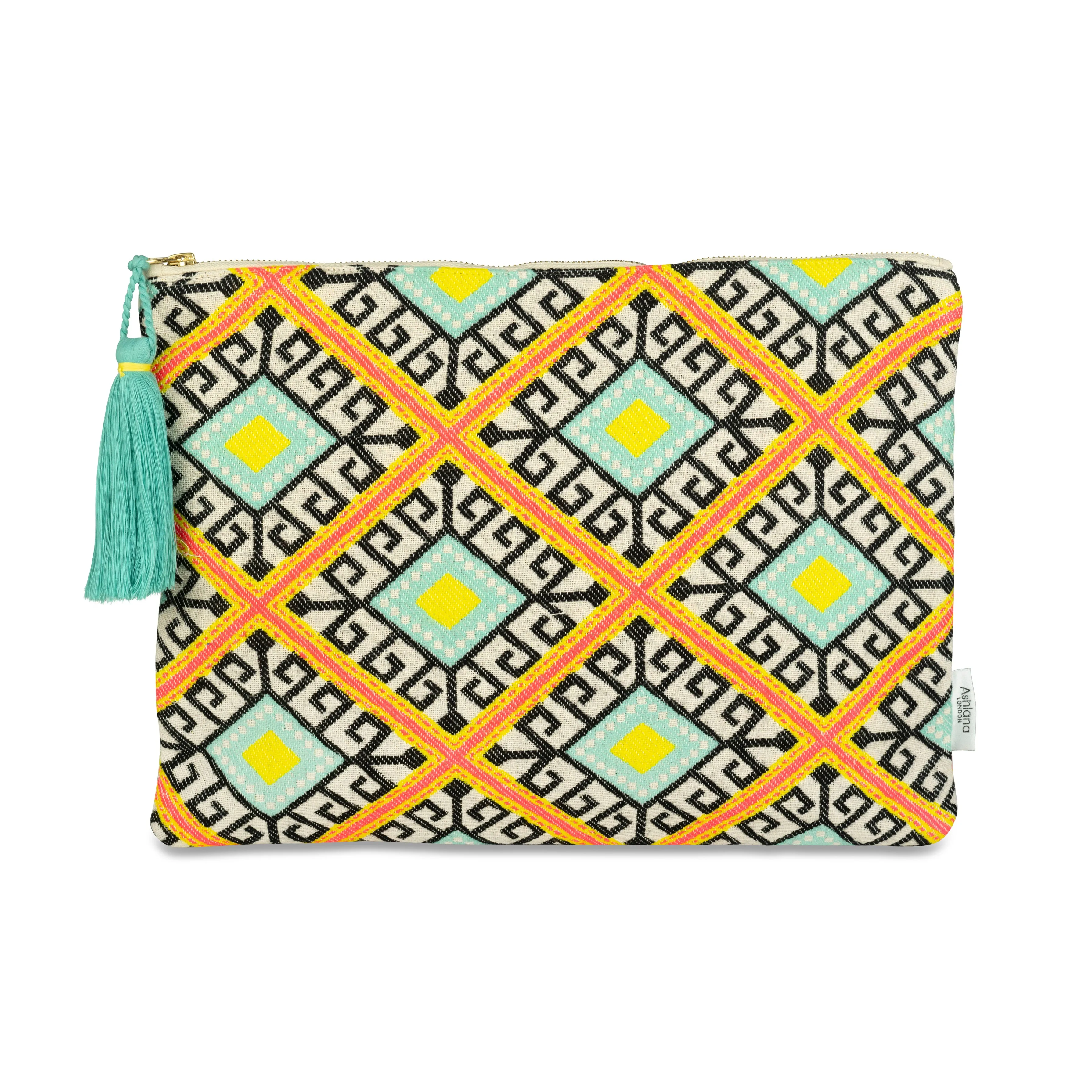 Laptop Case - Aqua & Orange