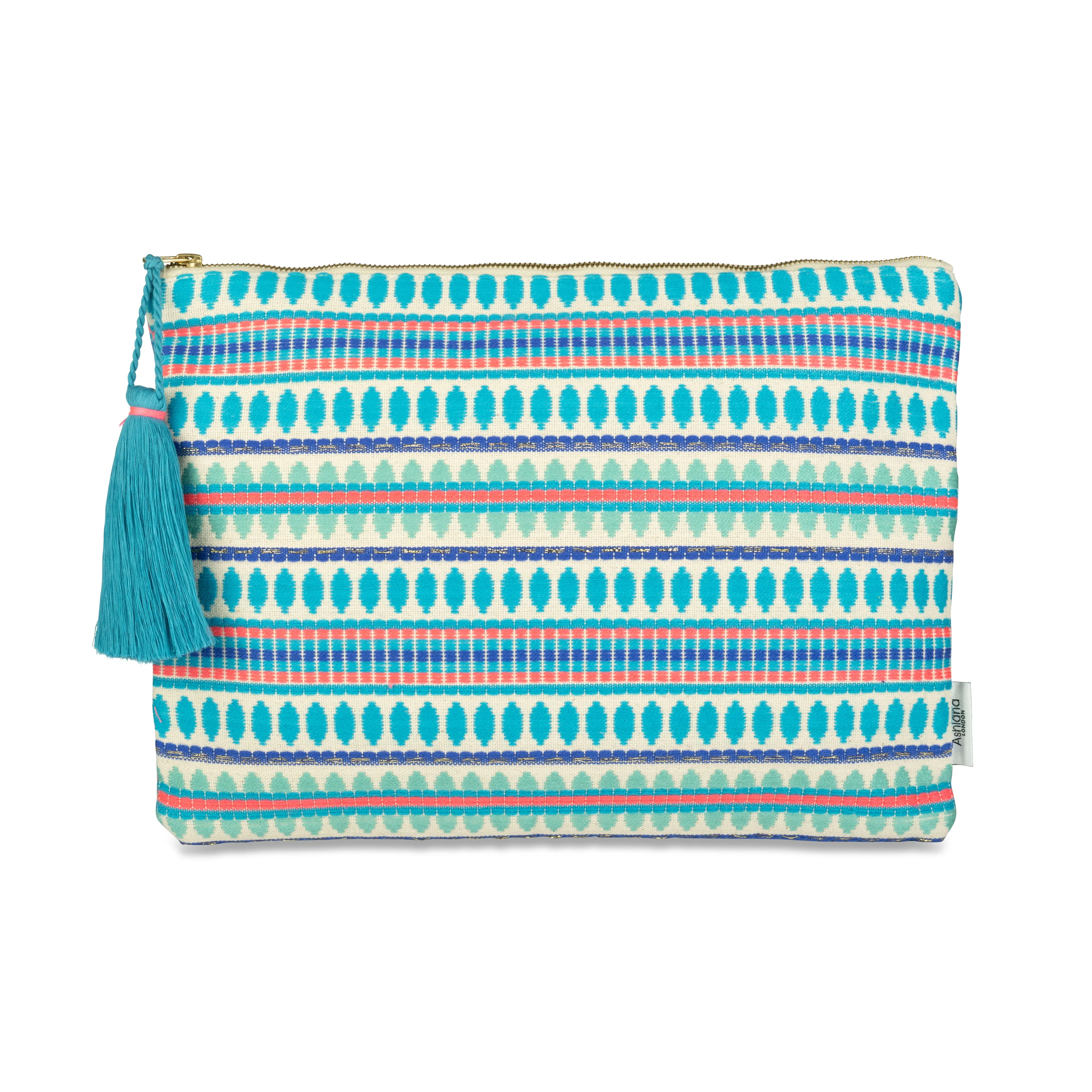 Laptop Case - Turquoise Stripes