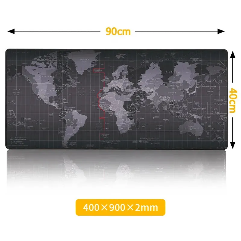 Large Mouse Pad Gaming | Gamer Map Mouse Mat HD Print Smooth