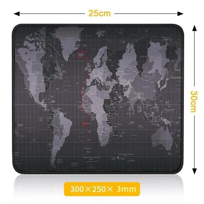 Large Mouse Pad Gaming | Gamer Map Mouse Mat HD Print Smooth