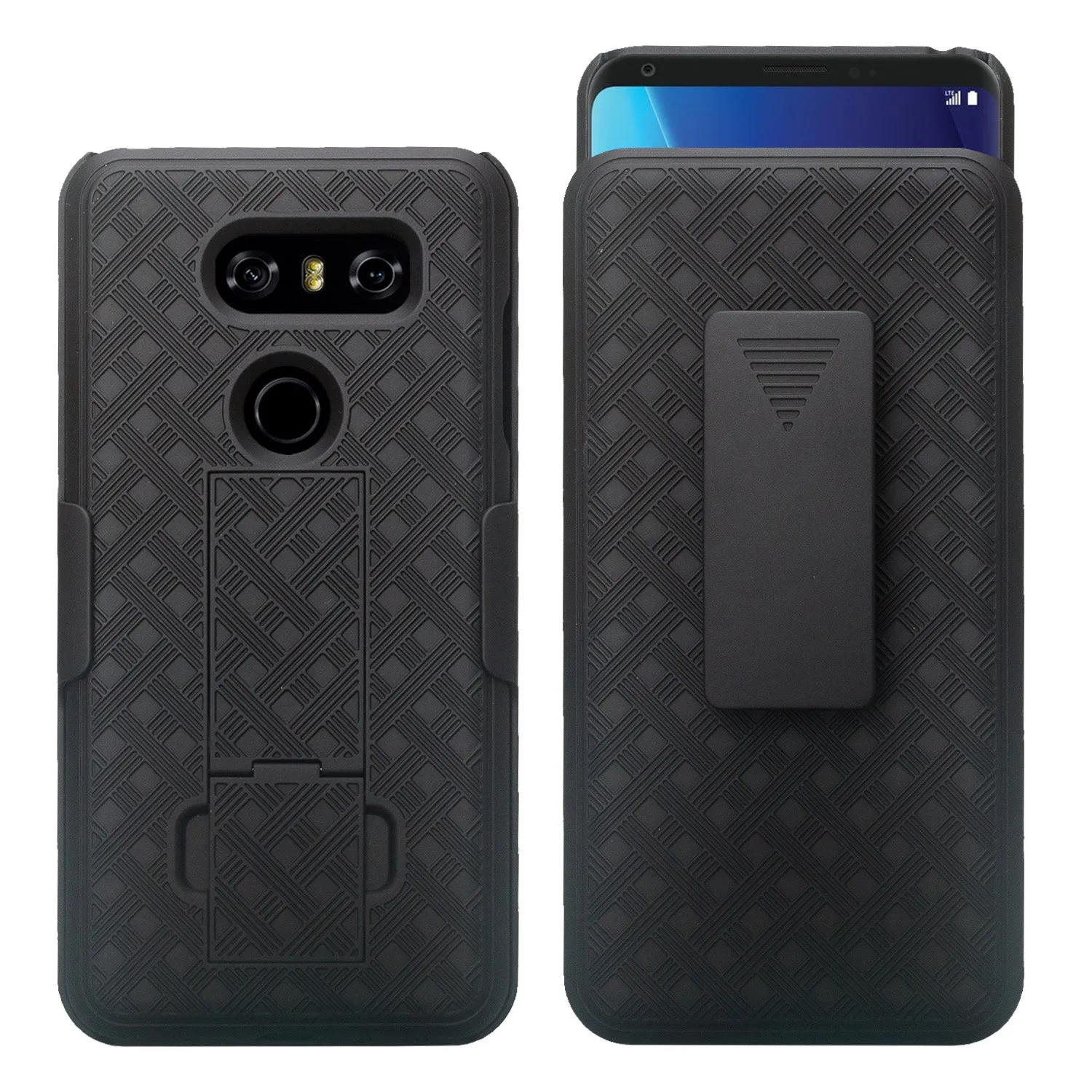 LG V30 Case,V30 Plus, Slim Rotating Swivel Clip Rugged Holster Shell Combo Clip Cover