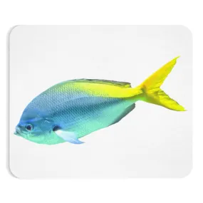 Light Blue and Yellow Fish Mouse Pad (EU)