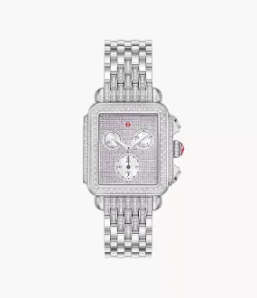 Limited Edition Deco Diamond Pink Sapphire Stainless Steel Watch MWW06A000803