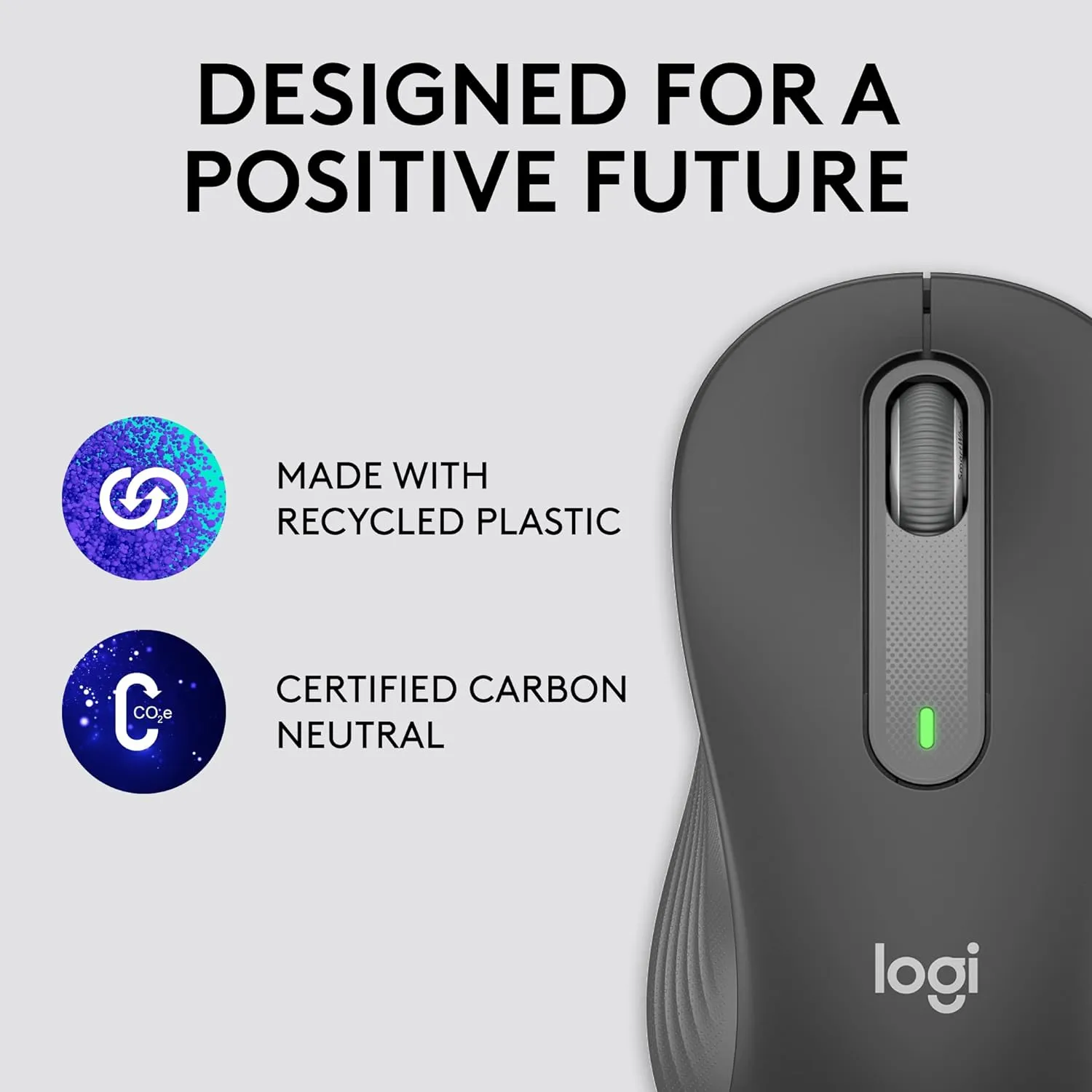 Logitech Signature M650 Silent Wireless Mouse 靜音無線滑鼠 - Graphite 石墨灰色 910-006259 原裝行貨