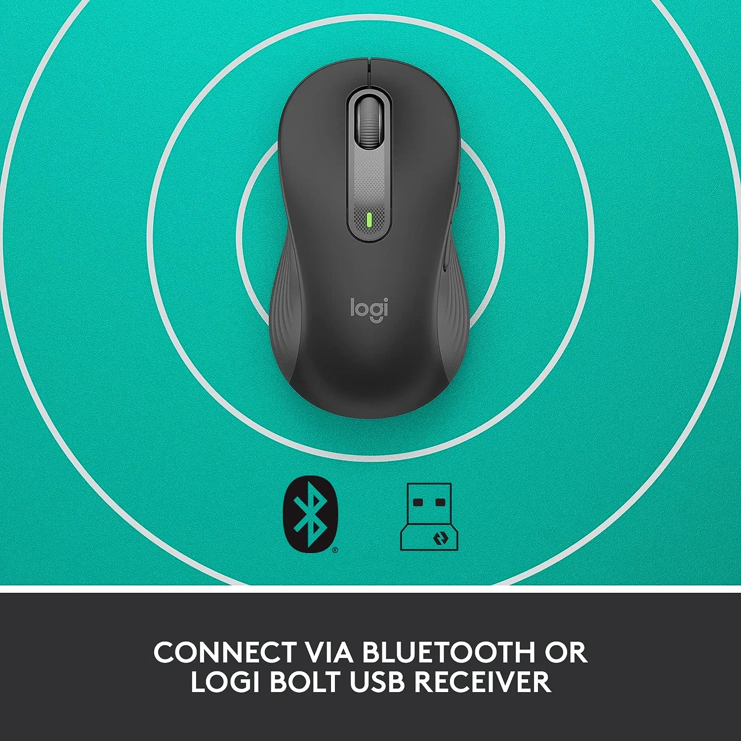 Logitech Signature M650 Silent Wireless Mouse 靜音無線滑鼠 - Graphite 石墨灰色 910-006259 原裝行貨