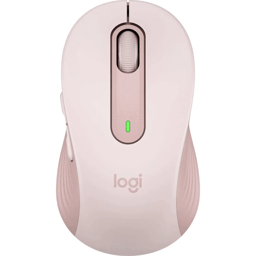 Logitech Signature M650 Wireless Mouse Ergonomic Rose Pink