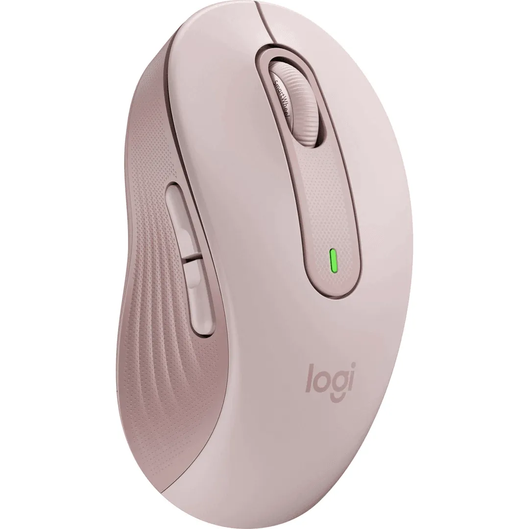 Logitech Signature M650 Wireless Mouse Ergonomic Rose Pink