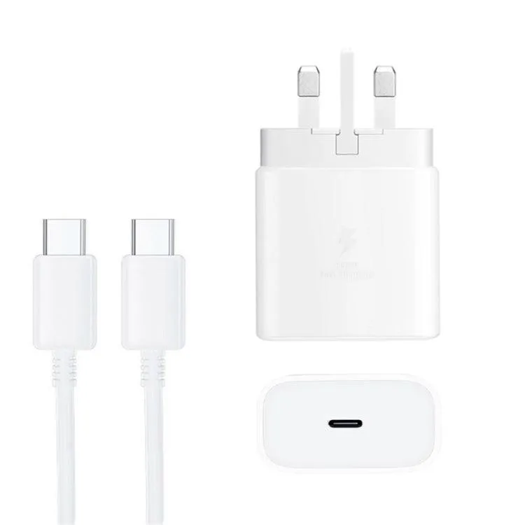 M135 45W UK Plug USB-C Fast Charger with 5A Type-C Cable for Quick Device Charging