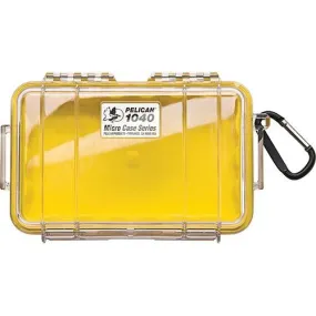 Micro Case with Clear Top 1040 - Yellow