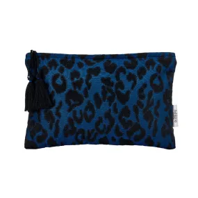 Navy Leopard Miami Pouch