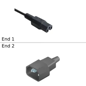 NetApp X1609A-R6 - 1.8m Power Cable with Plug IEC60320-C15/IEC60320-C14 | Pwr Cord, MDS 9216, USA, GG