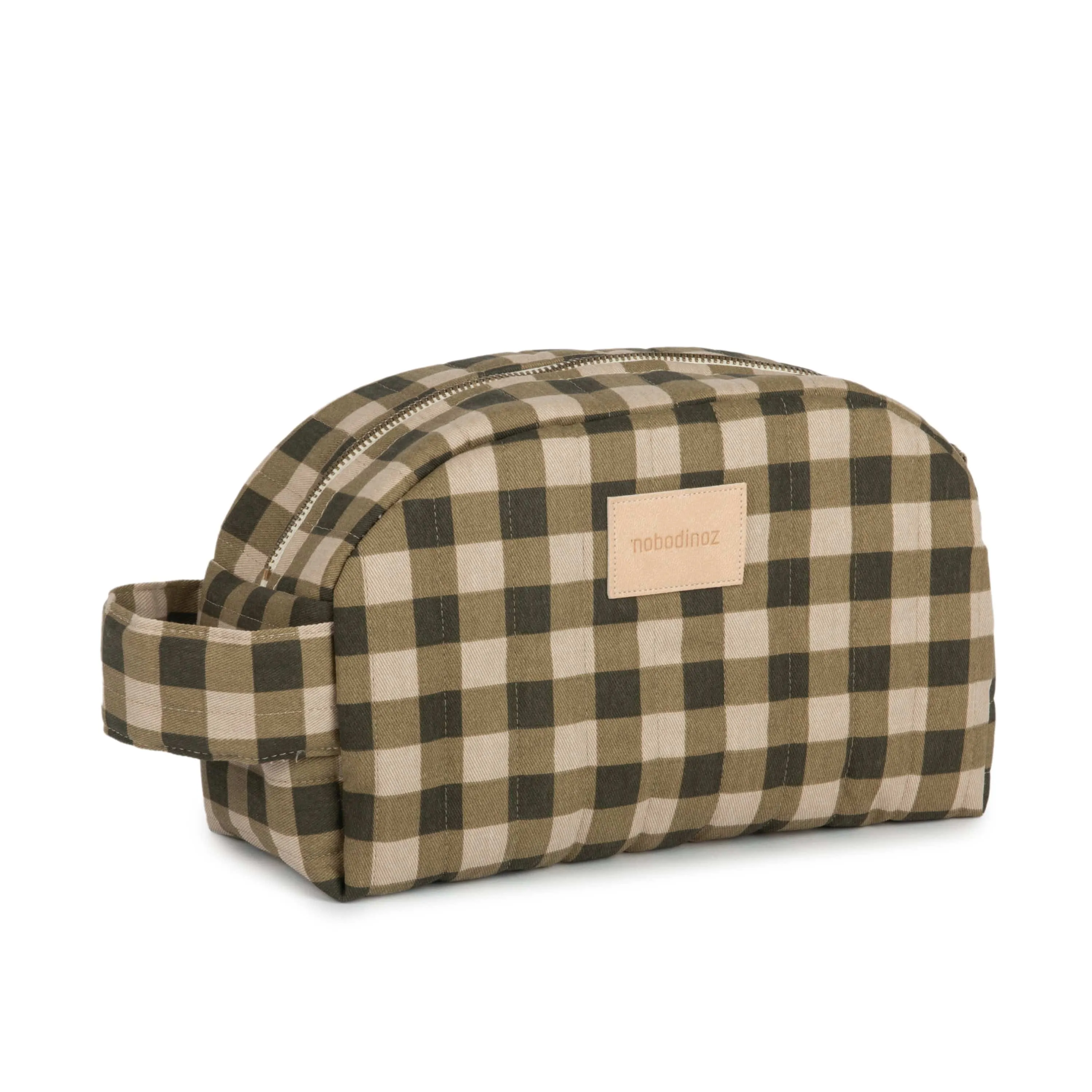 Nobodinoz Hyde Park Waterproof Vanity / Baby Essential Case (Green Check)