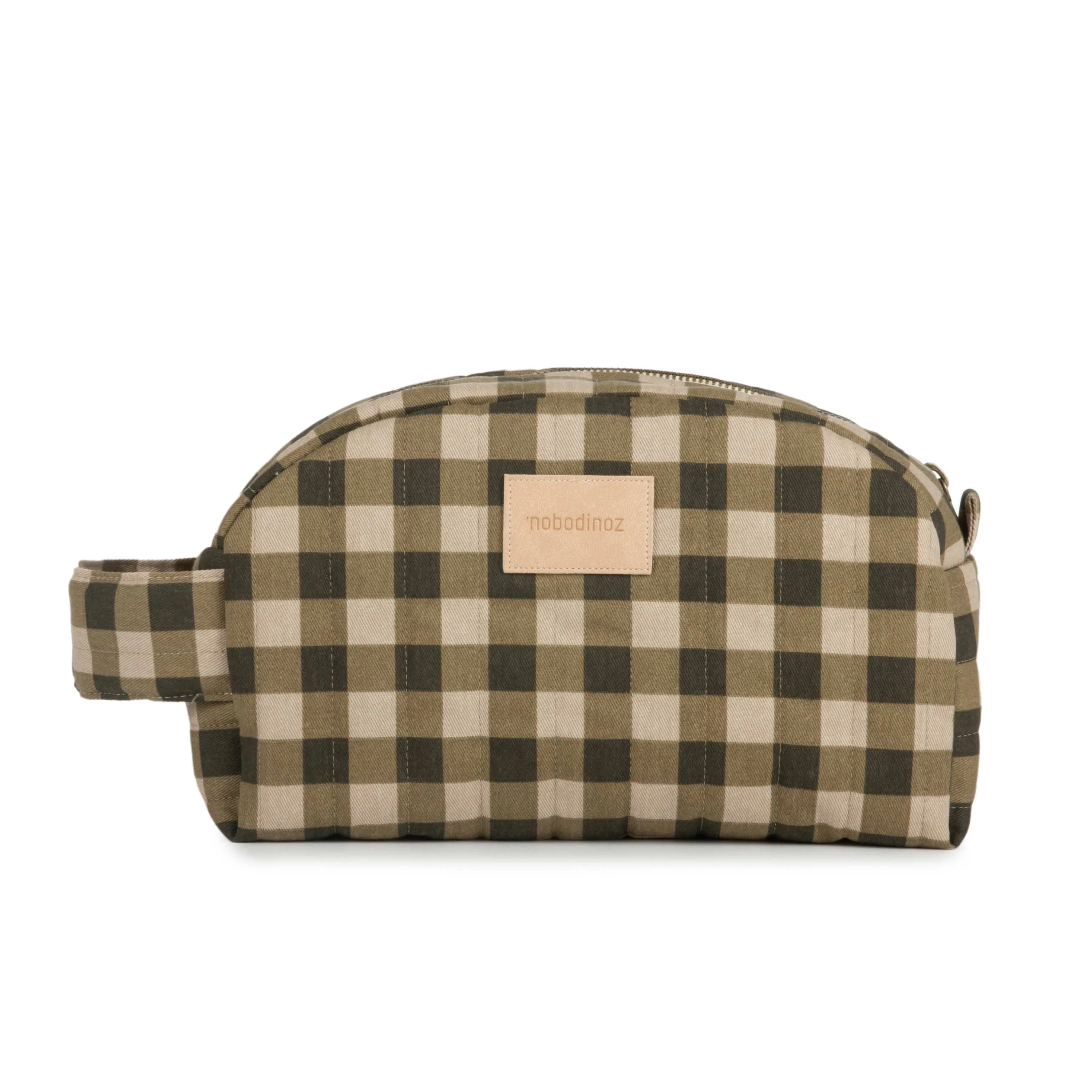 Nobodinoz Hyde Park Waterproof Vanity / Baby Essential Case (Green Check)