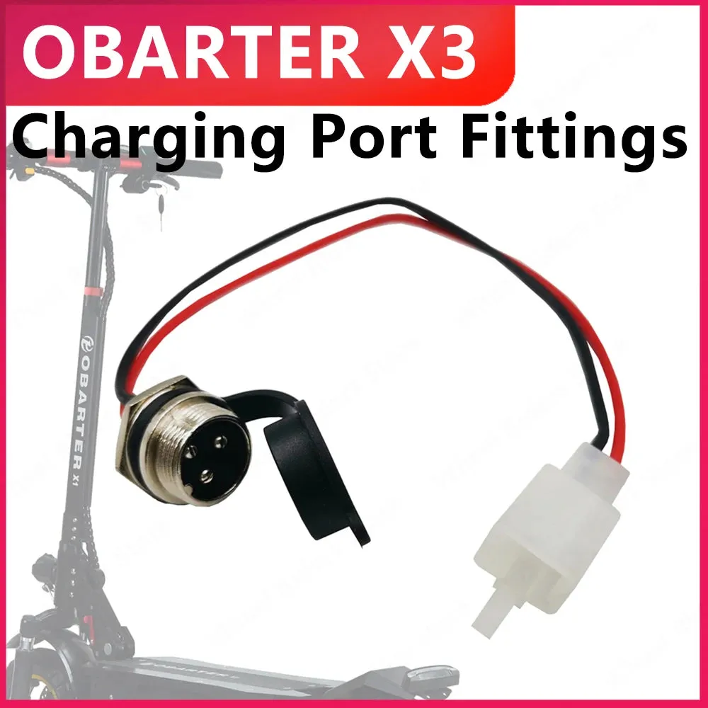 OBARTER X3 Charging Port X3 Electric Scooter Charger Port X3 Charger Port Cover Original Scooter Parts