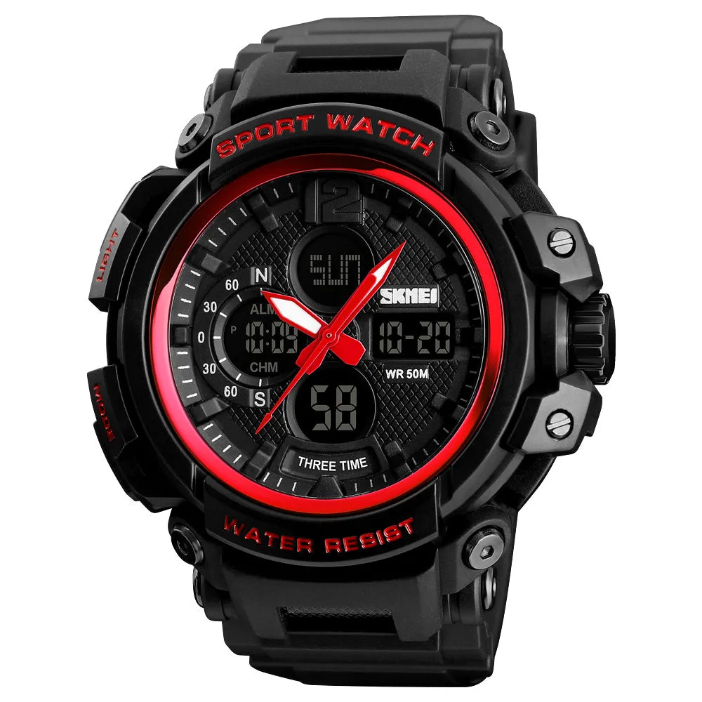 Outdoor exploration three time motion electronic watch W2313843