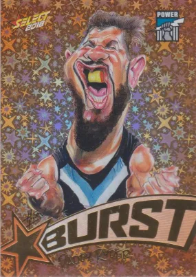 Paddy Ryder, Starburst Orange Caricatures, 2018 Select AFL Footy Stars