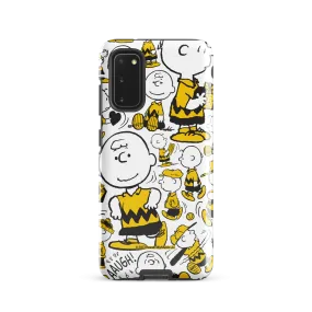 Peanuts Charlie Brown Pattern Tough Phone Case - Samsung