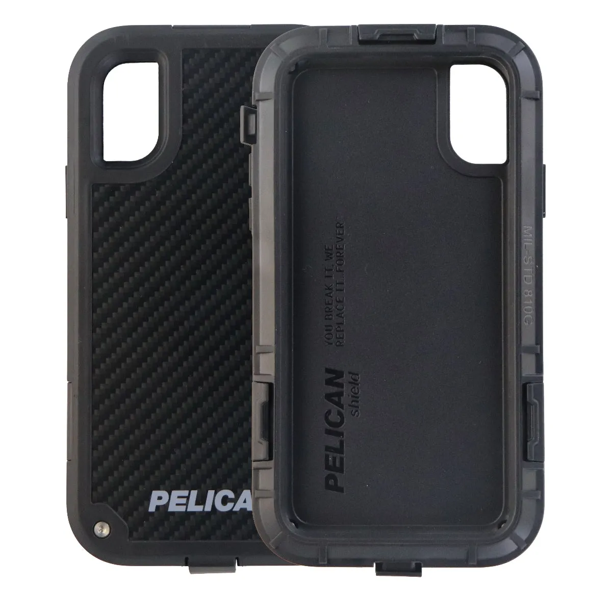 Pelican Shield Series Extreme Protection Case for iPhone X 10 - Carbon/Black