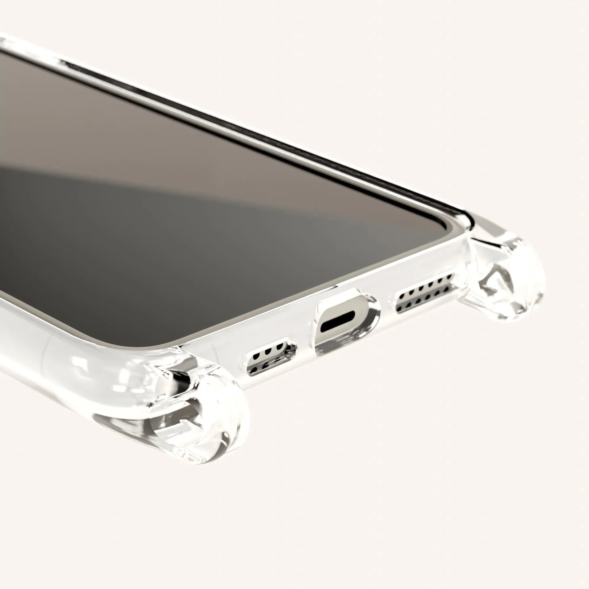 Phone Case with Eyelets in Clear