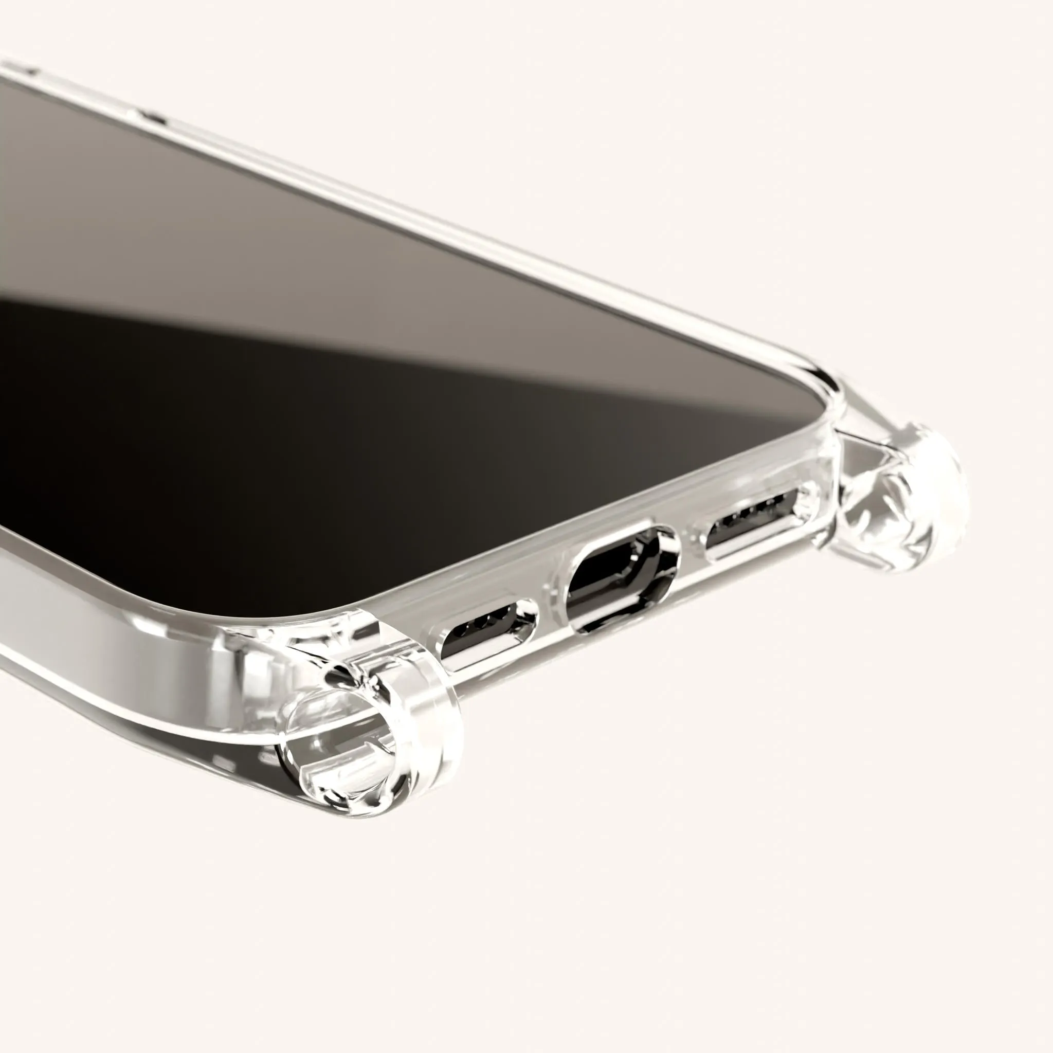 Phone Case with Eyelets in Clear