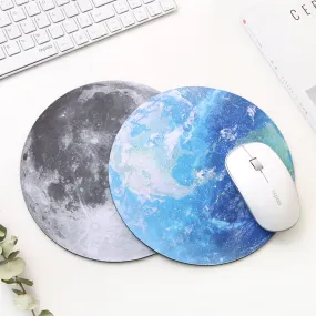 Planet Series Mat 220 x 220 x 3mm Circular Mouse Pad With Style Earth/Venus/Mars/Mercury/Jupiter/Pluto/Rainbow moon/Black moon