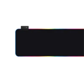 Porodo Gaming Rgb Mousepad Black Micro-Textured Surface For Control And Speed Size: 80 X