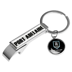 PORT ADELAIDE POWER BOTTLE OPENER KEYRING