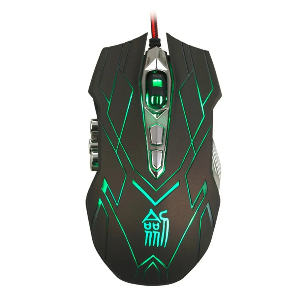 PRO | GAMER HOT "FRANKENSTEIN X9" LED USB WIRED OPTICAL GAME MOUSE ADJUSTABLE 3200 DPI PC LAPTOP 10 BUTTONS