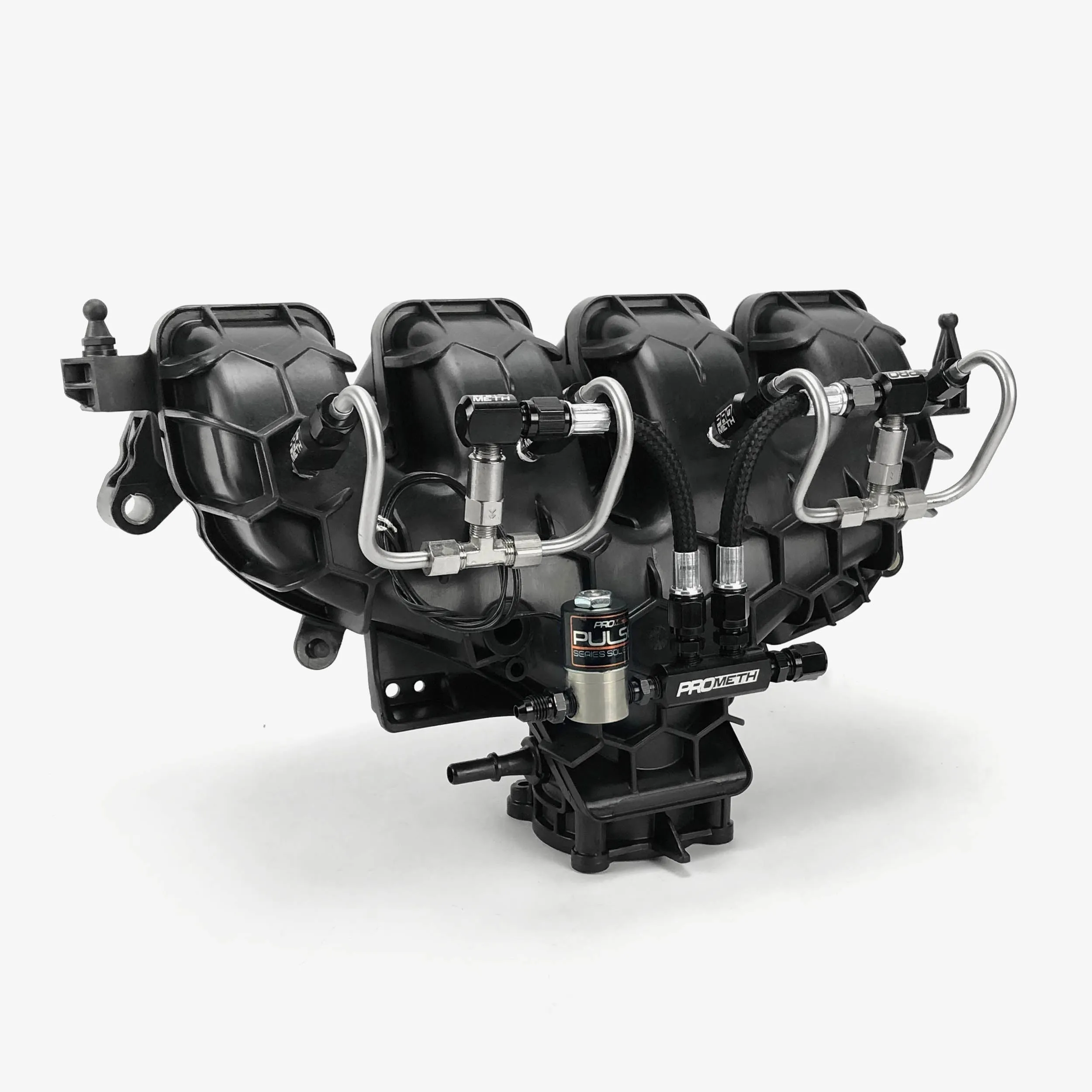 ProMeth Signature Series 4 Cylinder Direct Port With Split Block, Solenoid, Check Valves & Straight Nozzle Holders (Pre-Bent)