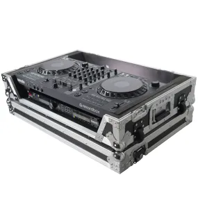 ProX XS-DDJFLX6W ATA Flight Style Road Case for Pioneer DDJ-FLX6 DJ Controller with 1U Rack Space and Wheels