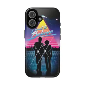 "Retro Paranormal Phone Case - I Want to Believe Design"