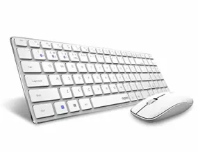 RAPOO 9300M SILENT MULTI-MODE WIRELESS KEYBOARD AND MOUSE COMBO WHITE WITH BLUETOOTH 3.0, 4.0 AND WIFI 2.4G