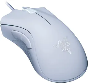 Razer Mouse DeathAdder Essential Gaming Mouse: 6400 DPI Optical Sensor - 5 Programmable Buttons - Mechanical Switches - Rubber Side Grips - Mercury White