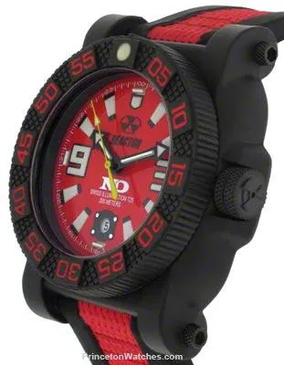 Reactor Mens Gryphon - Nitromid Polymer Case - Red Dial - Never Dark