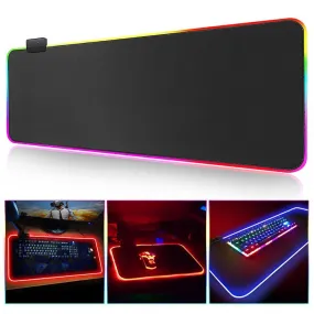 RGB LED Large Spacious Mousemat: Ideal for gaming or design work