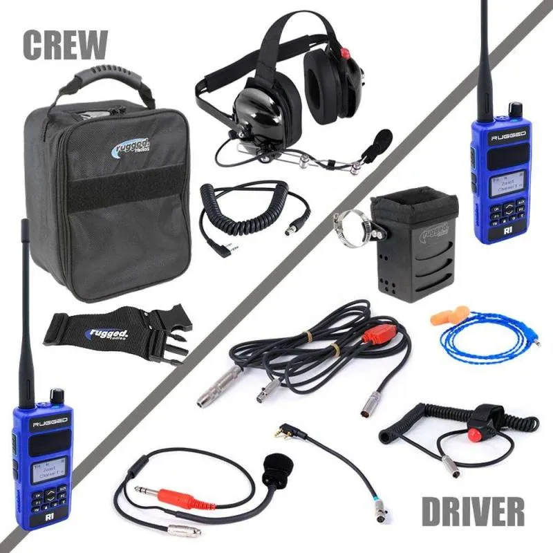 Rugged Radios Complete Team - NASCAR 3C Racing System with Rugged Radios R1 Handheld Radios