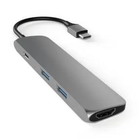 Satechi USB-C Slim Multi-Port Adapter - Silver