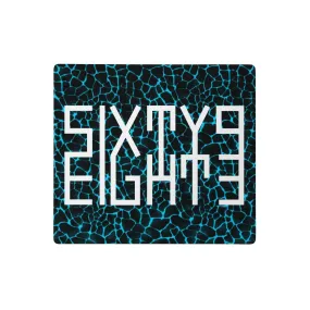 Sixty Eight 93 Logo White Boa Aqua Blue Gaming Mouse Pad