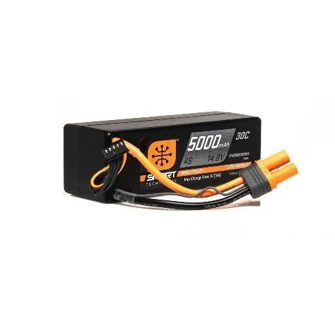 Spektrum 5000mAh 4S 14.8V Smart LiPo 30C Hardcase; IC5 SPMX50004S30H5