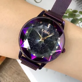 Starry Sky Dial Magnetic Strap Women's Watch