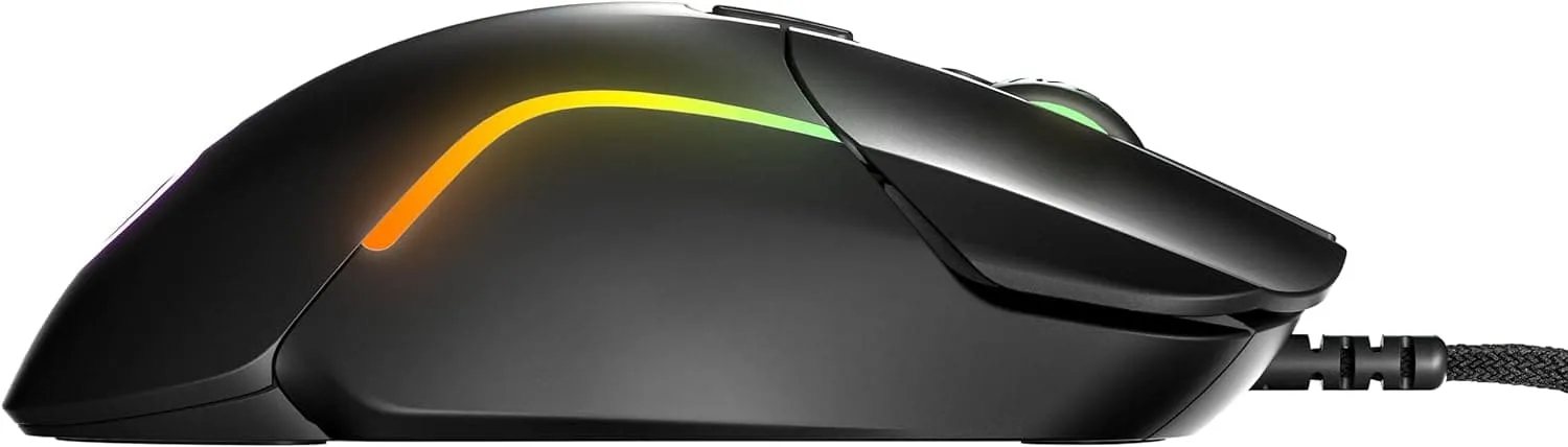 SteelSeries Rival 5 Gaming Mouse, 18,000 CPI Sensor, 9 Programmable Buttons, 85g, FPS, MOBA, MMO, Battle Royale, Black