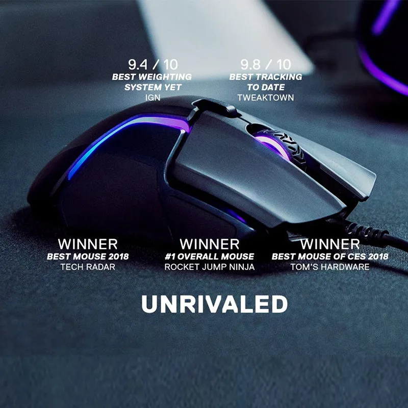 SteelSeries Rival 600 Wired Precision Esports Mouse with Dual Sensor Lift Detection | TrueMove 3  Optical Sensor