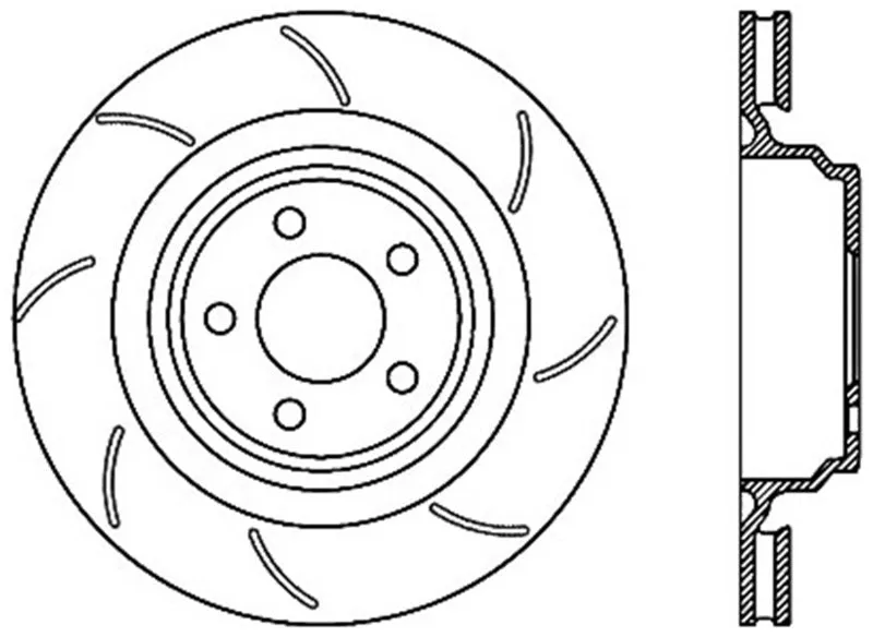 StopTech SportStop 06-09 Chrysler SRT-8 Rear Right Drilled & Slotted Rotor