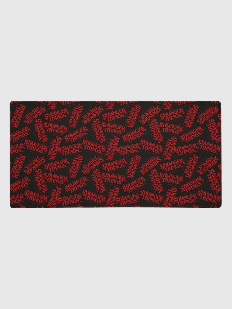 Stranger Things Logo Pattern Gaming Mat