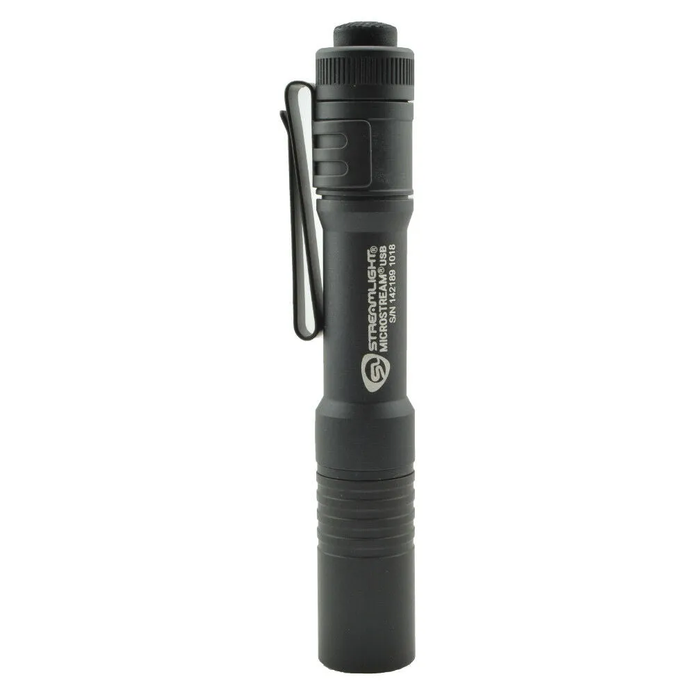 Streamlight Microstream USB Rechargeable Flashlight 250 Lumen LED Black (66604)