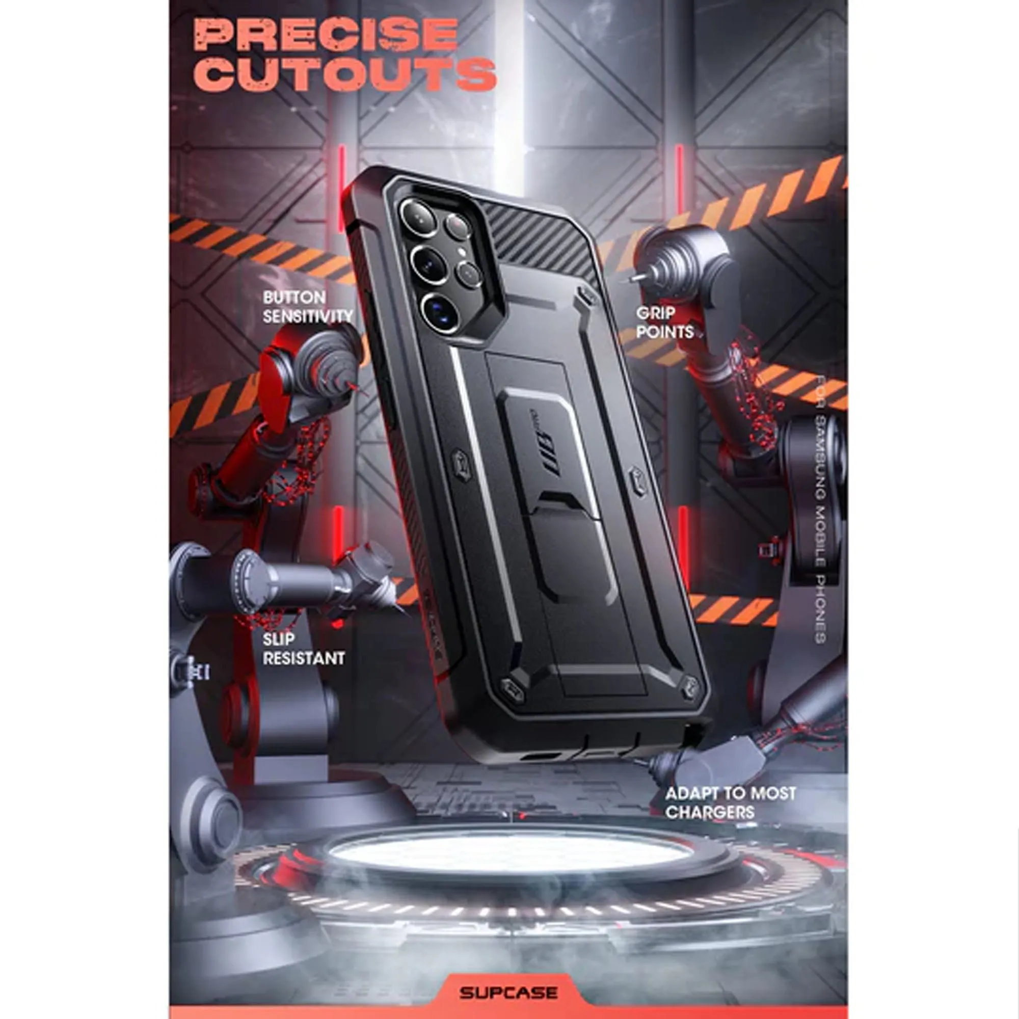 Supcase Unicorn Beetle Pro Rugged Case for Samsung Galaxy S22 - Black (Barcode: 843439116061 )